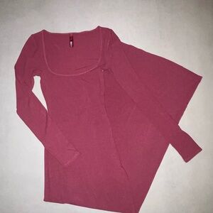 Skims Long Sleeve Soft Lounge Dress